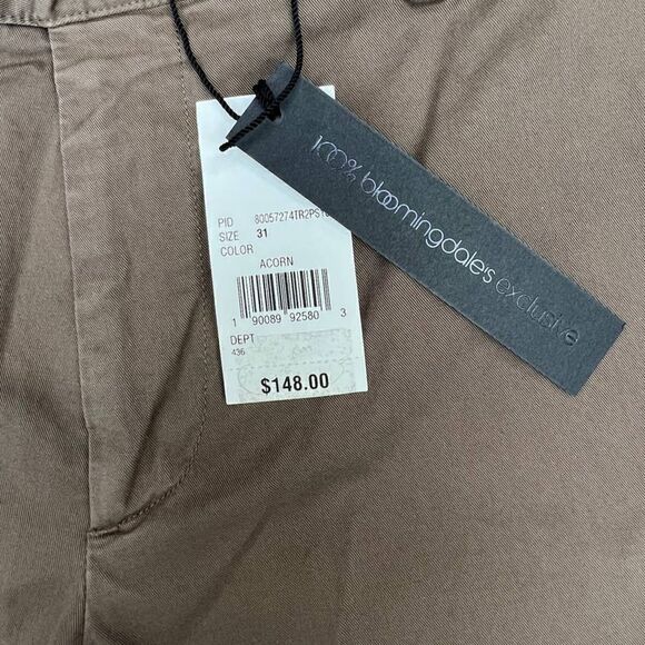 New Dylan Gray Men US 31 Brown Jeans Classic Fit Cargo Pants Cotton Regular - Picture 8 of 11